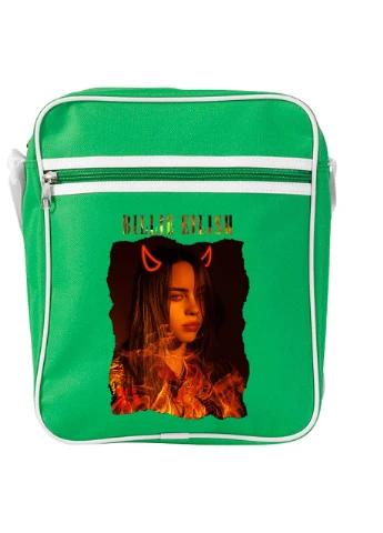 Сумка-мессенджер Билли Айлиш (Billie Eilish) Зеленый (92289-1602-KG) MobiPrint (259887298)