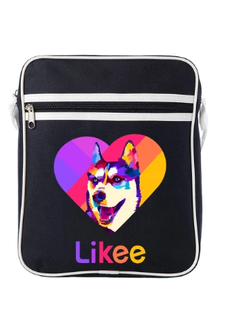 Сумка-месенджер Лайки Лайка (Likee) Синій (92289-1598-NB) MobiPrint (259886984)