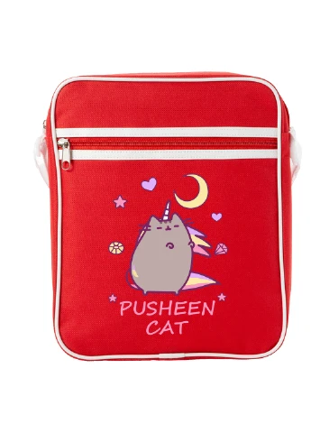 Сумка-мессенджер Кот Пушин (Pusheen Cat) Красный (92289-3350-RD) MobiPrint (259885764)
