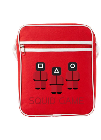 Сумка-мессенджер Солдаты Игра в кальмара (Squid Game) Красный (92289-3364-RD) MobiPrint (259887599)