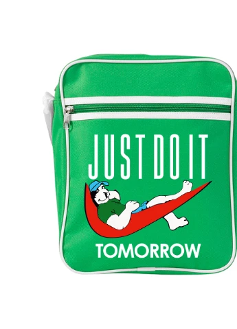 Сумка-мессенджер JUSTDOIT tomorrow (Просто сделай это завтра) Зеленый (92289-2007-KG) MobiPrint (259886888)
