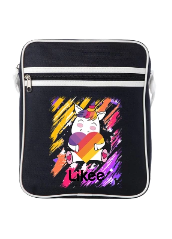 Сумка-мессенджер Лайки кот (Likee cat) Синий (92289-2581-NB) MobiPrint (259886006)