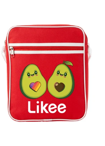 Сумка-мессенджер Лайк Авокадо (Likee Avocado) Красный (92289-1031-RD) MobiPrint (259886078)