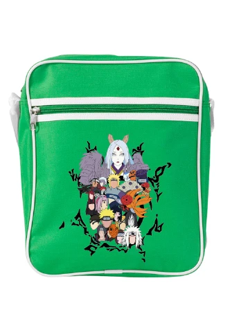 Сумка-мессенджер Наруто (Naruto) Зеленый (92289-3334-KG) MobiPrint (259887297)