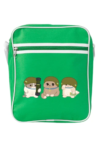 Сумка-мессенджер ВСУ котики Зеленый (92289-3739-KG) MobiPrint (259886879)