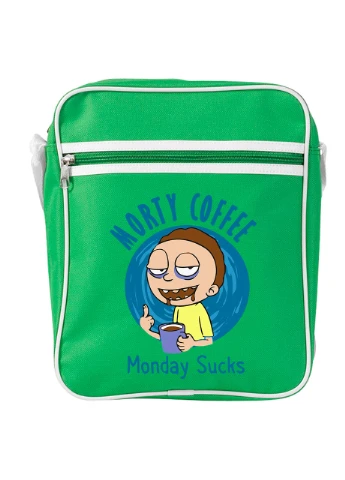 Сумка-месенджер Рік та Морті (Rick and Morty) Зелений (92289-3442-KG) MobiPrint (259886425)