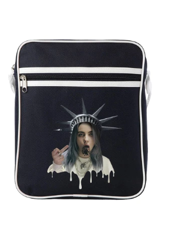 Сумка-месенджер Біллі Айліш (Billie Eilish) Синій (92289-1583-NB) MobiPrint (259885954)