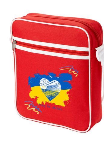 Сумка-мессенджер Мир для Украины Красный (92289-3698-RD) MobiPrint (259886080)