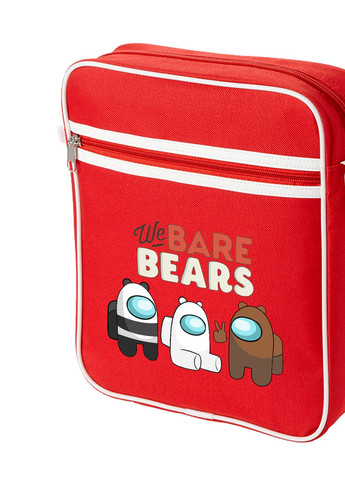 Сумка-мессенджер Вся правда о медведях (We Bare Bears) Красный (92289-2668-RD) MobiPrint (259887165)
