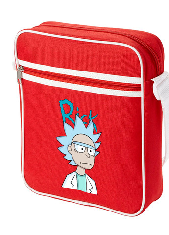 Сумка-мессенджер Рик Санчез Рик и Морти (Rick Sanchez Rick and Morty) Красный (92289-2929-RD) MobiPrint (259885742)