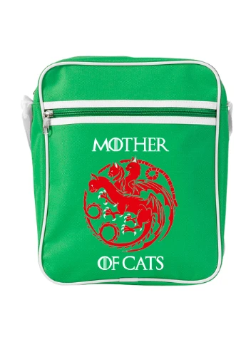 Сумка-мессенджер Мать котов (Mother Of Cats) Зеленый (92289-2015-KG) MobiPrint (259886272)