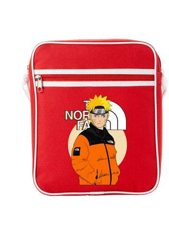 Сумка-месенджер Наруто Норс Фейс (Naruto The Norch Face) Червоний (92289-3480-RD) MobiPrint (259885680)