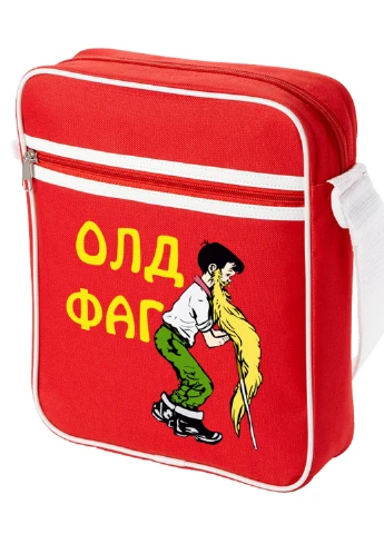 Сумка-месенджер Олдфаг Червоний (92289-2071-RD) MobiPrint (259887700)