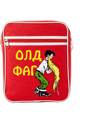 Сумка-месенджер Олдфаг Червоний (92289-2071-RD) MobiPrint (259887700)