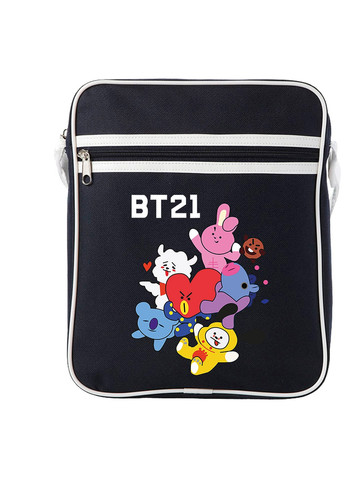 Сумка-мессенджер БТС (BTS) Синий (92289-1166-NB) MobiPrint (259888020)