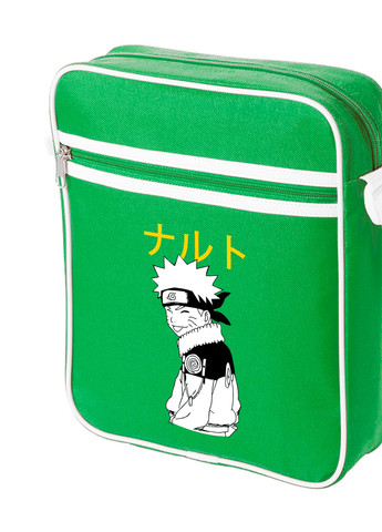 Сумка-мессенджер Наруто Узумаки (Naruto Uzumaki) Зеленый (92289-3048-KG) MobiPrint (259887946)