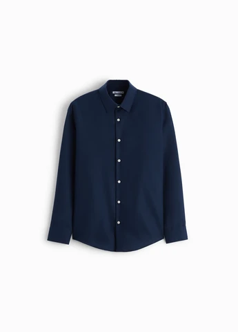 Синяя классическая рубашка Zara