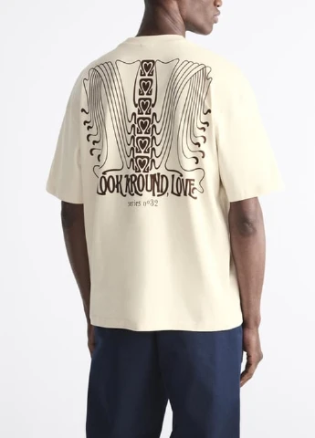 Молочна футболка Zara