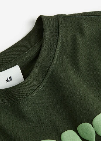 Хакі (оливкова) футболка H&M