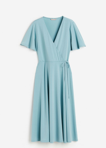 Світло-бірюзова ділова сукня H&M однотонна