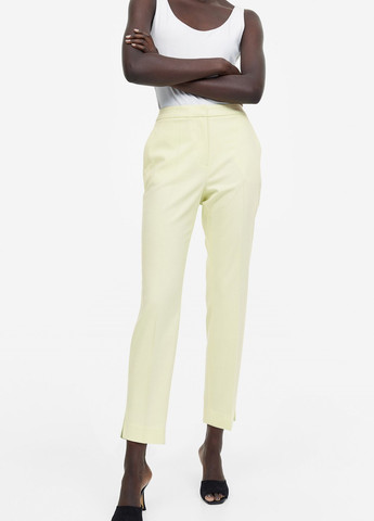 Желтые классические демисезонные брюки H&M