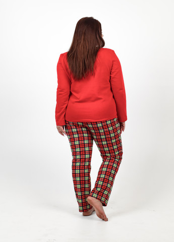 Красная женская пижама для дома NEL