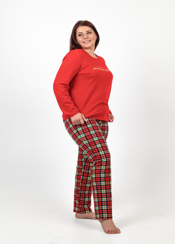 Червона жіноча піжама для дому NEL