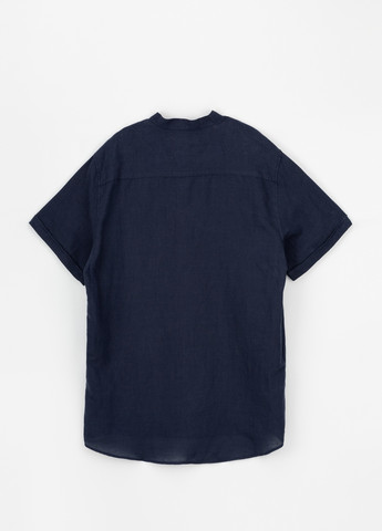 Темно-синяя рубашка однотонная Stendo