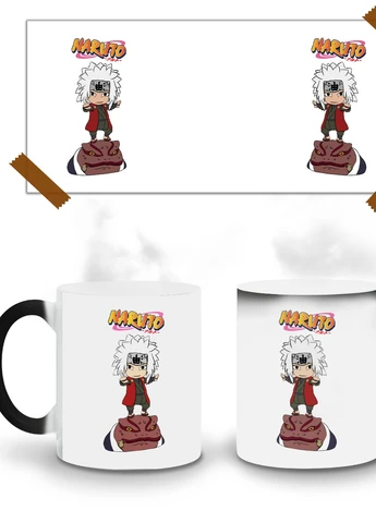 Кружка-хамелеон Наруто Дзирайя (Naruto Jiraiya) 330мл (93429-3482-wthm) MobiPrint (259885785)