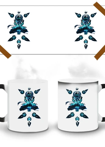 Кружка-хамелеон Валорант Джетт клинки (Valorant Jett) 330мл (93429-3538-wthm) MobiPrint (259886700)