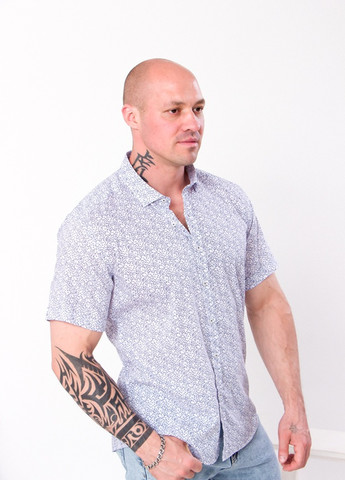 Синяя повседневный рубашка No Brand