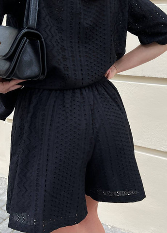 Жіночий літній костюм мереживний (шорти та сорочка з коротким рукавом) ZF inspire (259792891)