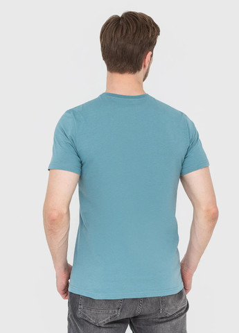 Сіро-голубий футболка чоловіча з коротким рукавом Роза