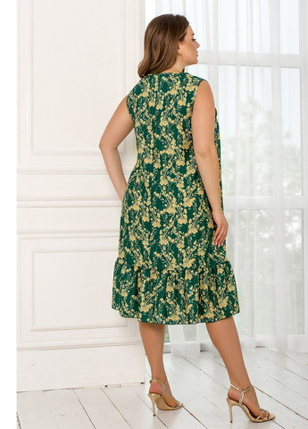 Зеленое кэжуал сукня Minova с цветочным принтом
