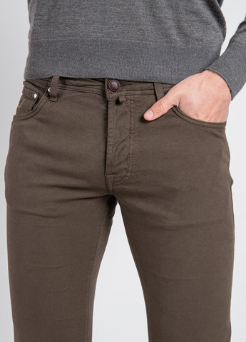 Коричневые демисезонные коричневые джинсы skinny Jacob Cohen