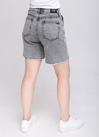 Шорти джинсові жіночі сірі із защипами Cracpot бермуды (259815975)