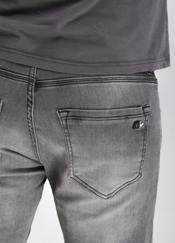 Шорты мужские серые джинсовые тертые со стрейчем ARCHILES (259815969)