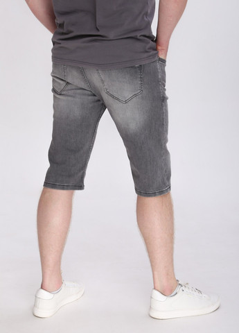Шорти чоловічі джинсові сірі терті зі стрейчем ARCHILES (259815969)