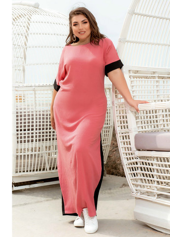 Розовое кэжуал сукня Minova однотонное