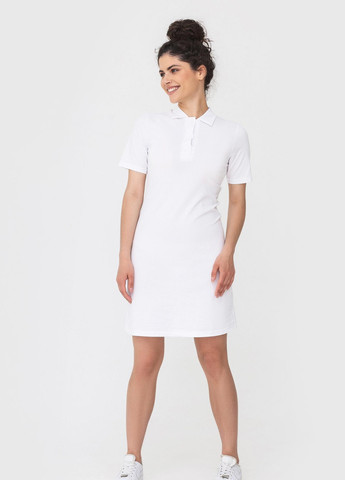 Белое кэжуал платье beam Garne однотонное