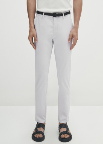Серые классические демисезонные брюки Massimo Dutti