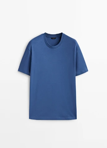 Голубая футболка Massimo Dutti
