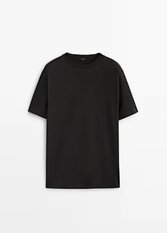 Черная футболка Massimo Dutti