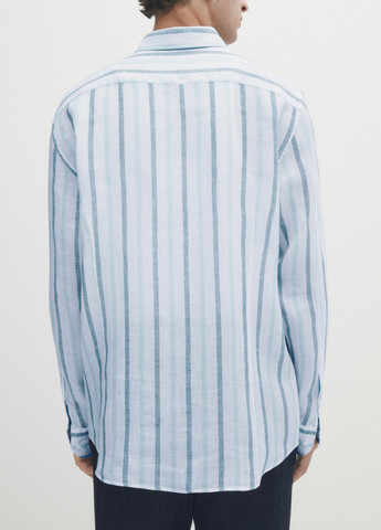 Цветная классическая рубашка Massimo Dutti