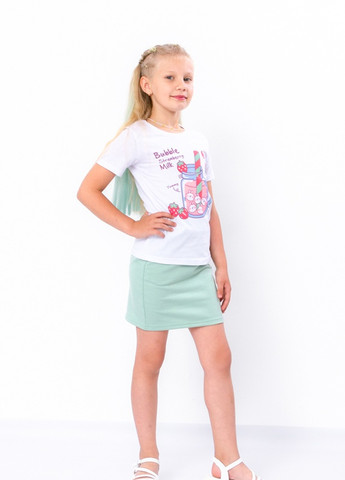 Мятный демисезонный комплект для дівчинки (спідниця+футболка) мята носи своє (6193-057-33-1-v0) Носи своє