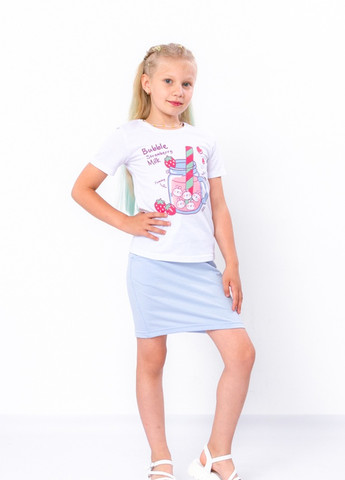 Блакитний демісезонний комплект для дівчинки (спідниця+футболка) блакитний носи своє (6193-057-33-1-v1) Носи своє