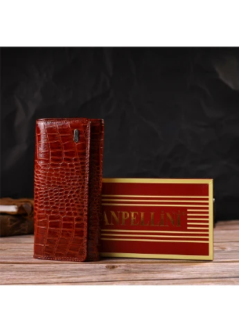 Жіночий шкіряний гаманець 19х9,5х2 см Canpellini (259923567)
