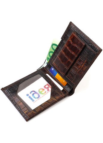 Чоловічий шкіряний гаманець 12х9,7х1 см Canpellini (259923619)