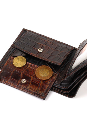 Чоловічий шкіряний гаманець 12х9,7х1 см Canpellini (259923619)