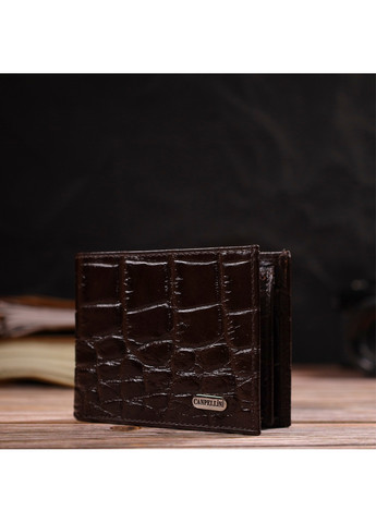 Чоловічий шкіряний гаманець 11х8,3х1 см Canpellini (259923703)